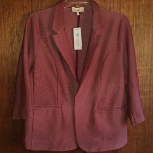 Plus size striped jacket by Skies are blue